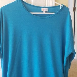 LuLaRoe xs aqua blue Irma